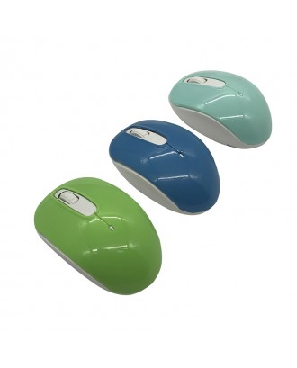 Smooth-surface colorful wireless mouse for gift 3D wifi 2.4G Wireless Optical Mouse for home and business