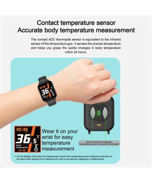 F25 Fitness Watch Waterproof Body Temperature Blood Pressure Sleep Monitoring Smart Watch for Exercise F25 Fitness Watch Waterproof Body Temperature Blood Pressure Sleep Monitoring Smart Watch for Exercise