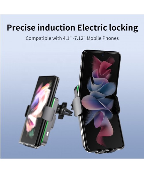 Factory direct sales High Quality double coil Wireless Car Charger Vent Bracket Wireless Charger for mobile phone Factory direct sales High Quality double coil Wireless Car Charger Vent Bracket Wireless Charger for mobile phone