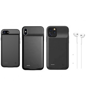 Rechargeable Extended Battery Charger Case High Capacity TPU Silicone Battery Case for iPhone 11