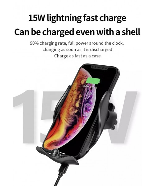 Magnetic Charging Mobile Phone Car Holder 15W Wireless Car Charger Mount Auto-sensing Phone Holder Stand Charger Magnetic Charging Mobile Phone Car Holder 15W Wireless Car Charger Mount Auto-sensing Phone Holder Stand Charger