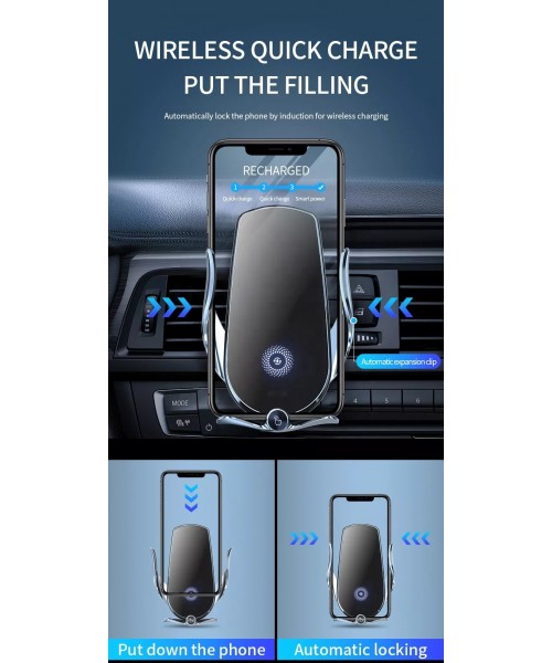 Magnetic Charging Mobile Phone Car Holder 15W Wireless Car Charger Mount Auto-sensing Phone Holder Stand Charger Magnetic Charging Mobile Phone Car Holder 15W Wireless Car Charger Mount Auto-sensing Phone Holder Stand Charger