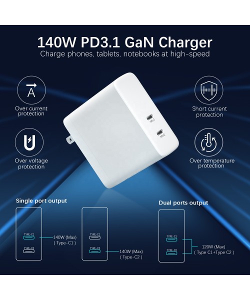 New Product EU/US/UK/AU Type C Fast Charge USB PD 100W Quick Charge Wall Charger for Mobile Phones New Product EU/US/UK/AU Type C Fast Charge USB PD 100W Quick Charge Wall Charger for Mobile Phones