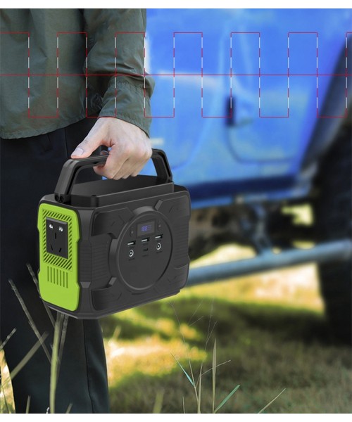 Portable Solar Power Station 200W AC 100V/240V with Cooling Fan Digital Display LED Light Outdoor Emergency Power Banks Portable Solar Power Station 200W AC 100V/240V with Cooling Fan Digital Display LED Light Outdoor Emergency Power Banks