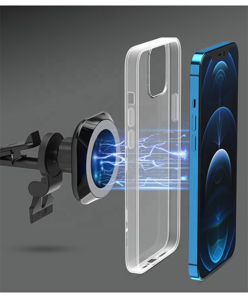 Air Vent Wireless Car Charger Mag-safe 15W Qi Wireless Charging for iPhone Car Mount Magnetic Holder Wireless Charger Air Vent Wireless Car Charger Mag-safe 15W Qi Wireless Charging for iPhone Car Mount Magnetic Holder Wireless Charger